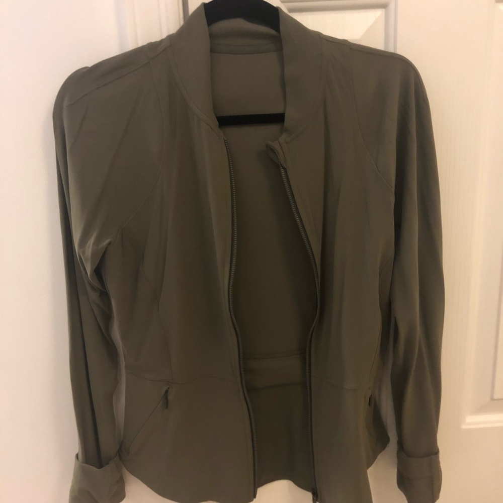 Army green Lululemon jacket